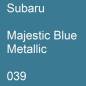 Preview: Subaru, Majestic Blue Metallic, 039.